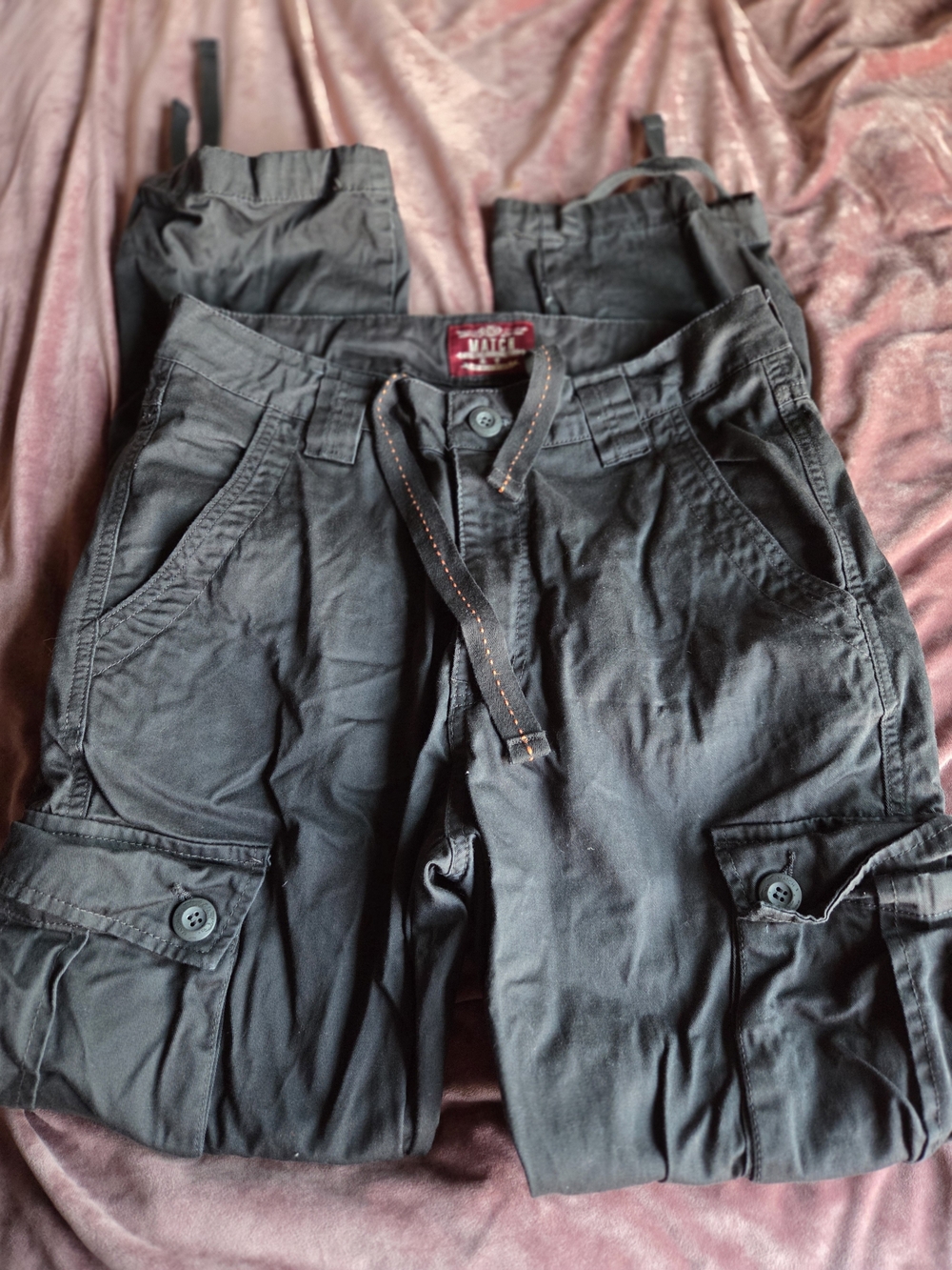 Match Men's Black Cargo Pants